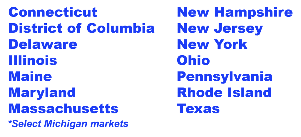 Energy deregulated states list
