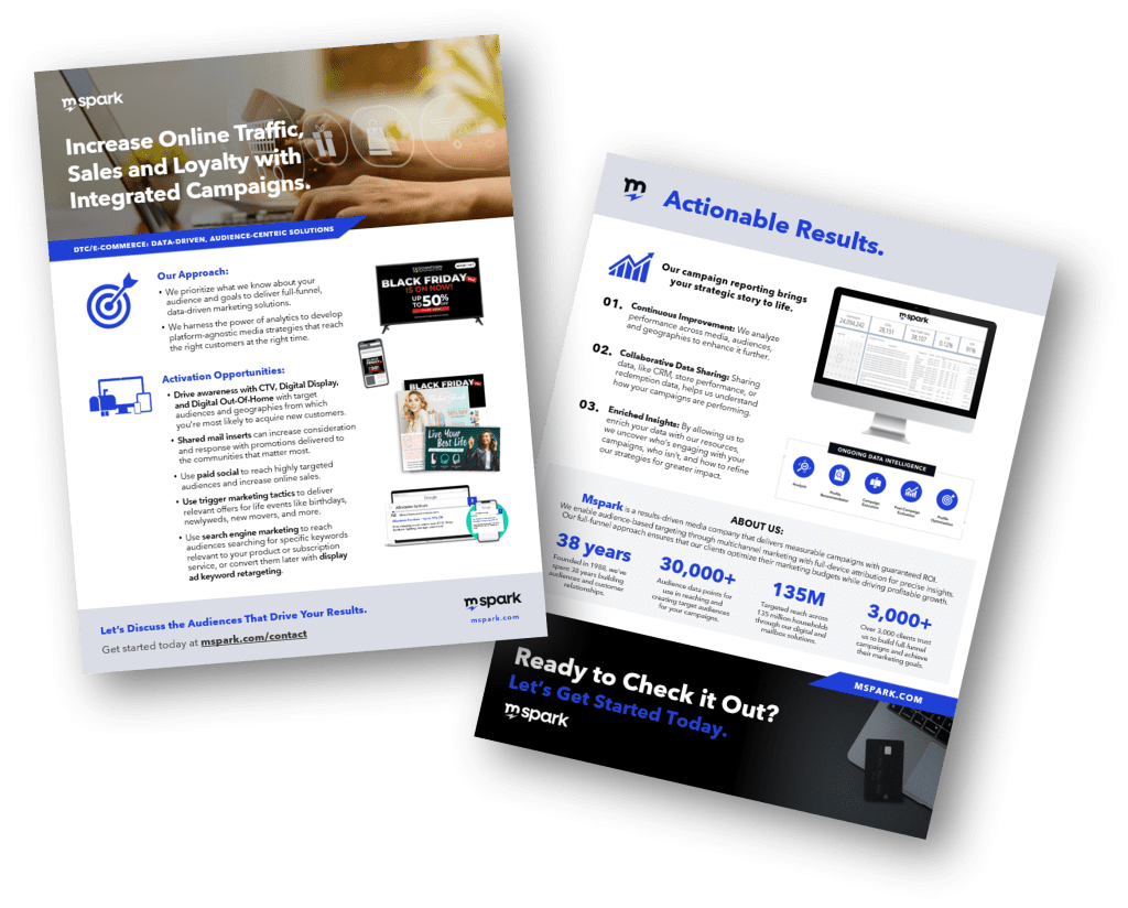 eCommerce & DTC one-sheet image - Mspark eCommerce & DTC one-sheet image